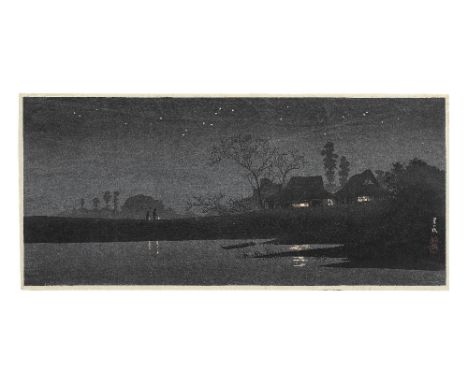 TAKAHASHI SHOTEI/HIROAKI (1871-1945)Showa era (1926-1989), circa 1930sAn otanzakuban yoko-e print of Tsuki no yoru (Starlit N