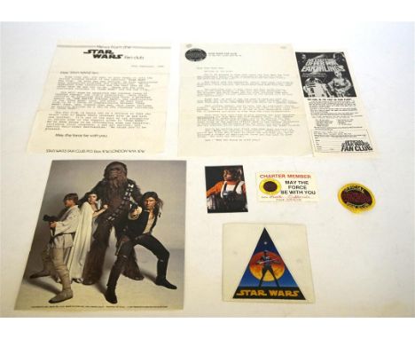 Star Wars Fan Club Collection
Comprises of the Official member confirmation letter dated 19th Feb 1980 with a further letter,