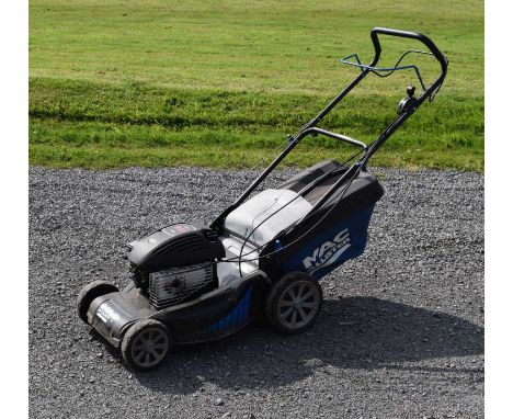 MacAllister self-propelled lawn mower fitted with a Briggs &amp; Stratton 500 series petrol engine