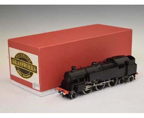 Bachmann Brassworks - Boxed 'O' gauge/ 1:43.5 scale 'Class 4MT' railway trainset locomotive in black, 28cm long 