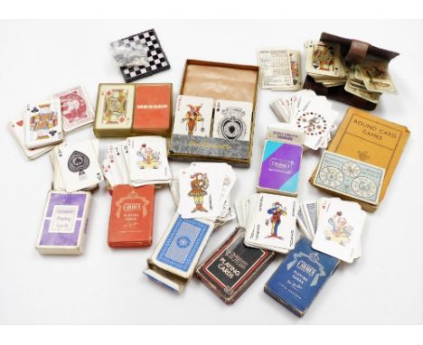 A group of various playing cards, to include two pack of De La Rue, Lincoln Jams, Lambert and Butler, Denbro, British Legion 