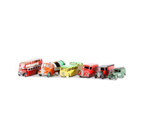 15 Dinky Vehicles for restoration. Including 3x Observation Coaches, 2x Double Deck buses, Single deck bus, 2x 34 series Roya