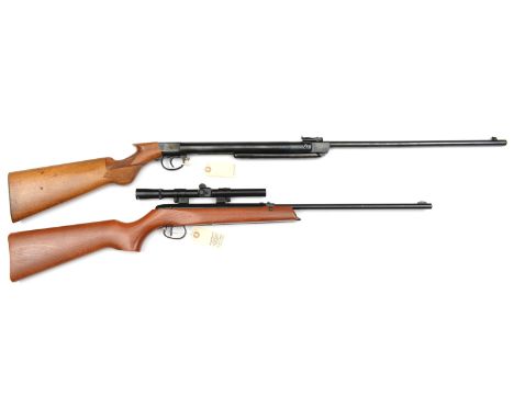 A .177” BSA Merlin underlever air rifle, number KA1987 (1964-68), with Webley 4 x 15 telescopic sight. GWO & near VGC (a few 