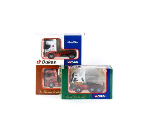 3 Corgi Tractor Units. Renault Premium - Dukes Transport Ltd CC12107. Volvo FH Tractor - Eddie Stobart Ltd CC12405. Scania To