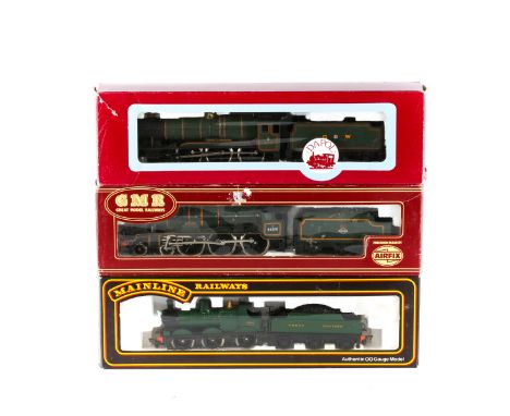 7x OO gauge railway locomotives by various makes. 3x Mainline Railways; a GWR Manor Class 4-6-0 tender loco, Hinton Manor 781