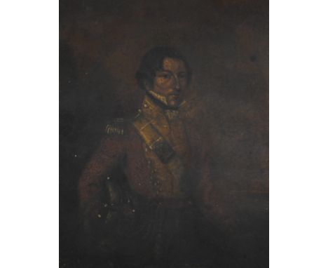 Anglo-Irish School (early 19th century) Captain J. Thompson, Royal Irish Fusiliers, half-length and dressed in military unifo