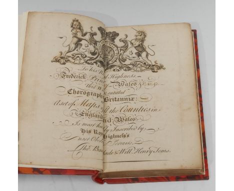 Cartography - [Toms (William Henry) & Badeslade (Thomas), Chorographia Brittaniæ., Or, A Set of All the Maps of the Counties 