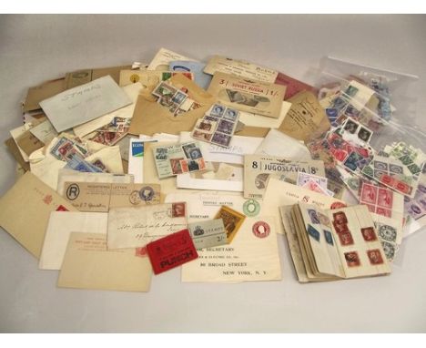 STAMP COLLECTION.
A large quantity of stamps including a book of approximately 100 Victoria penny reds etc., George VI & othe