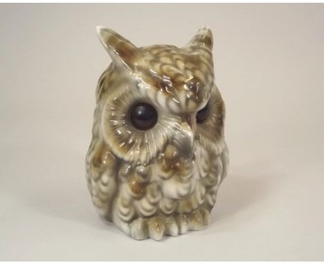 NIGHT LIGHT.
A continental porcelain owl night light. 
Height 15cm.