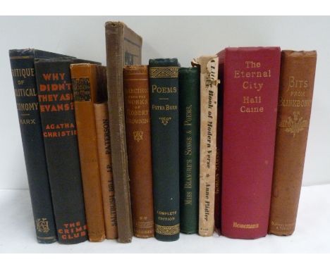 MARX KARL.&nbsp;&nbsp;A Contribution to the Critique of Political Economy. Orig. blue cloth. Chicago, 1918; also a bundle of 