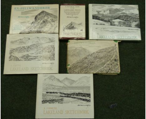 WAINWRIGHT A.&nbsp;&nbsp;Lakeland Sketch Book, Vols. 1, 4 &amp; 5 &amp; three others. All in d.w's.&nbsp; (6). 