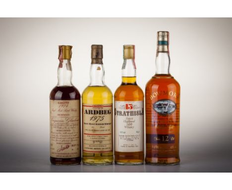 554 Selezione Scotch Whisky Longmorn Glenlivet 1974, Samaroli (1 bt) Ardbeg 1975, Samaroli Livello leggermente sotto il collo