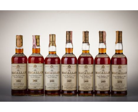 559 Scotch Whisky Macallan Bottled 1982 1964 (1 bt) 1965 (1 bt) 1966 (1 bt) 1967 (1 bt) 1968 (1 bt) 1969 (1 bt) 1970 (1 bt) (