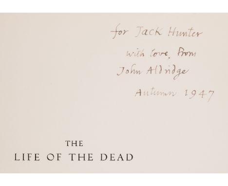 Aldridge (John).- Riding (Laura) The Life of the Dead, number 173 of 200 copies signed by the author and artist, 10 wood-engr