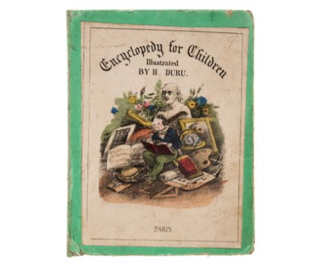 Children's.- Encyclopedy for Children, text in French and English, 12 hand-coloured lithographs by H. Duru, some slight soili