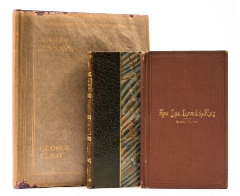 Eliot (George) The Legend of Jubal, first edition, half-title, errata slip, lacking advertisements, later half green morocco 