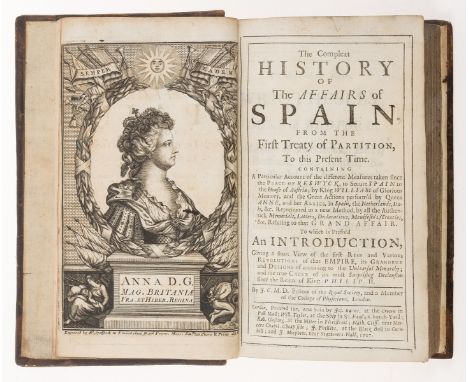 Spain.- [Crull (Jodocus)] The Compleat History of the Affairs of Spain..., first edition, engraved frontispiece, pp. 147-162 