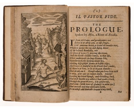 Guarini (Battista) Il Pastor fido: the faithful shepherd, translated by Sir Richard Fanshawe, initial f. blank, engraved full