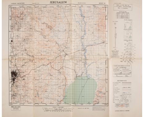 NO RESERVE Holy Land.- Survey of Palestine.- Collection of 20 maps from various editions, including map sheets 2, 3, 5, 7, 9,