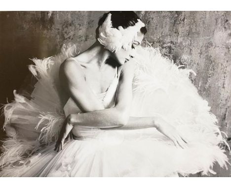 DOMINIC CHAVES, 'Irma Noradle as the Dying Swan', photo print 59cm x 84cm, framed. 