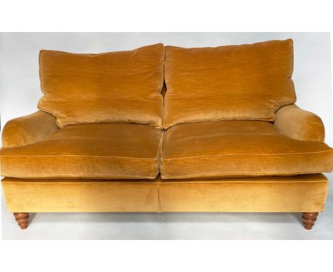 SOFA BY DURESTA, Howard style two seater with velvet upholstery, 170cm W. 