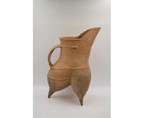 A Large Red Pottery Tripod Ewer, Neolithic period, Hongshan culture, c. 4500-3000 BCReference.For a similar large white potte