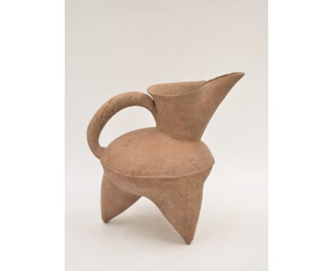 A Red Pottery Tripod Ewer, Neolithic period, Dawenkou culture, c. 4300-2400 BCReference.For a similar red pottery tripod ewer