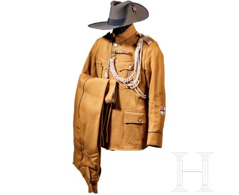 Deutsch-Südwestafrika - Nachlass des Reiters der Schutztruppe Hermann Jetter  Uniform des Reichskolonialbundes mit grauem Fil
