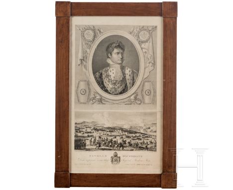 Pierre Audouin (1768 - 1822) und Jean Duplessi-Bertaux (1747 - 1820) - Bataille d'Austerlitz, Paris, frühes 19. Jhdt.  Kupfer
