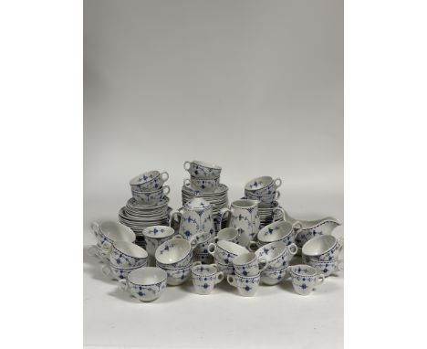 A Mason's Denmark, part tea service, comprising a coffee pot (h- 20cm) , a creamer jug ( h-15cm), eight espresso cups, eight 
