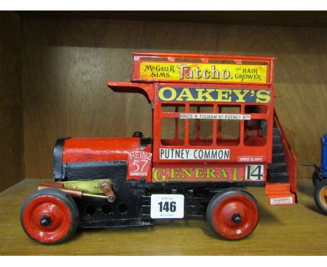 STEAM ENGINE MODEL, scratch built bus, untested with burner 