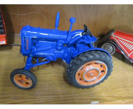 CHAD VALLEY TRACTOR, 1950 Fordson 37N diecast tractor with working motor lifting tackle 