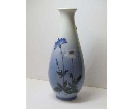 COPENHAGEN VASE, oviform 7.5" vase decorated with cornflower, model no 2917 