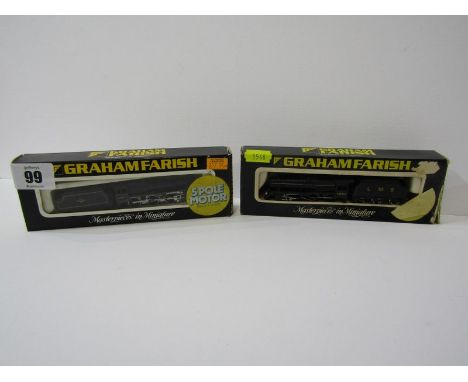 GRAHAM FARISH N GAUGE ENGINES, boxed class J94 locomotive and tender in British Rail black, no 1016, together with a class 5 