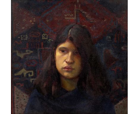Jane Bond (1939), head and shoulder portrait of a model when a student at Royal academy oil on canvas54cm x 56cm Qty: 1Good w