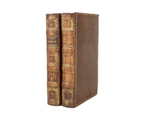 Orange (James) History and Antiquities of Nottingham. 2 vols. Hamilton Adams &amp; Co. London 1840. Portrait frontispiece. Pl