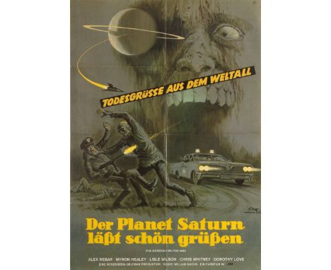 Original vintage movie poster for the 1979 German release of the 1977 American science fiction horror film The Incredible Mel