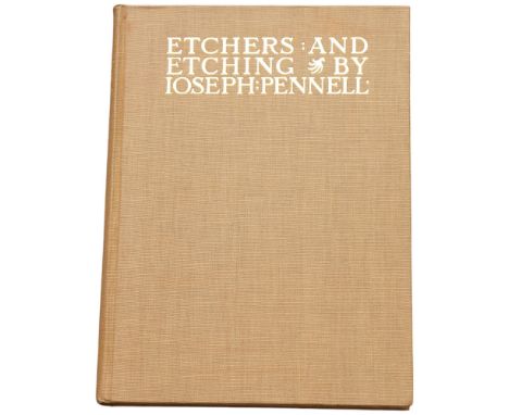 Etchers and Etching by Ioseph Pennell, The Graphic Arts Series, Published 1920 T.Fisher Urwin Ltd, LondonGood condition