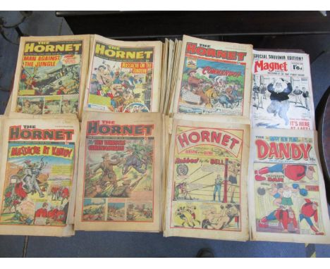 A quantity of The Hornet comics, circa 1963-1969, incomplete run, The Dandy 2nd January 1988 issue, and a special souvenir ed