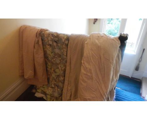 A quantity of large curtains.