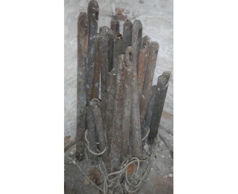 A quantity of sash window weights