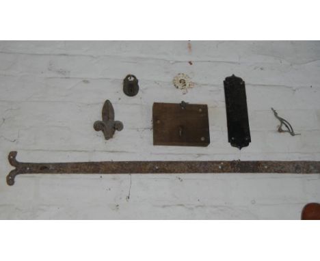 A quantity of old tools, locks etc