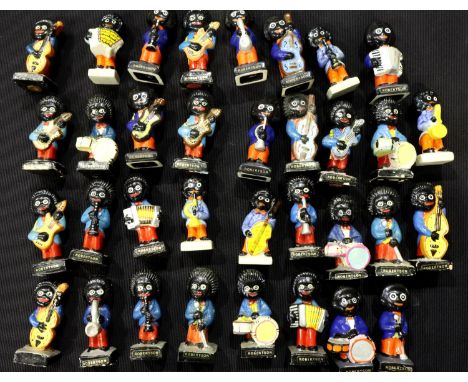 Collection of hand painted Golly figurines (35), H: 7 cm. P&amp;P Group 2 (£18+VAT for the first lot and £3+VAT for subsequen