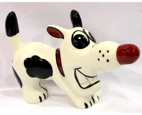 Lorna Bailey dog, Dashy, H: 10 cm. No cracks, chips or visible restoration. P&amp;P Group 1 (£14+VAT for the first lot and £1