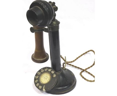 1976 reproduction Candlestick telephone, Centenary edition. Not available for in-house P&amp;P, contact Paul O'Hea at Mailbox