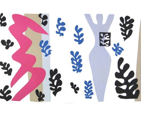 HENRI MATISSE 'Les lanceur de Couteaux', jazz lithograph printed by Idem Mourlot, 2004, edition size 1500, 40cm x 60cm, frame