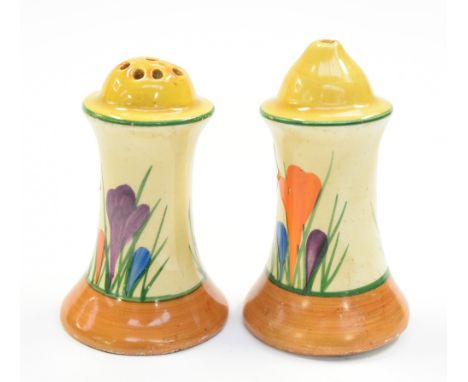 A Clarice Cliff Crocus salt and pepper 