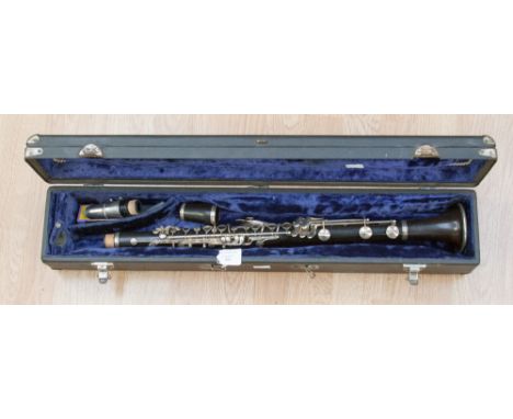 An Italian Rampone clarinet, overall length 69.5cm, in original case