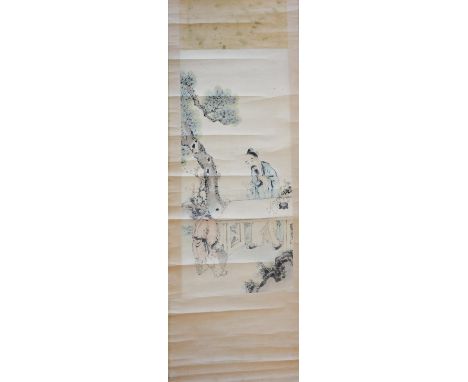  Three late 19th century Chinese scroll pictures (3)