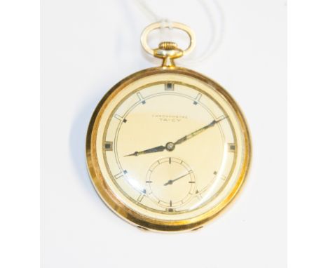 A 14 ct gold Ta-Cy chronometer pocket watch 